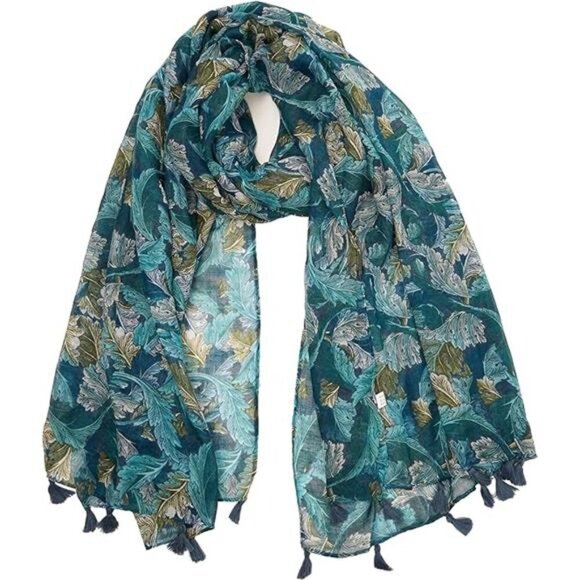 Large Boho Scarf for Women Lightweight Floral Printed Scarves Fall Winter - Picture 6 of 6